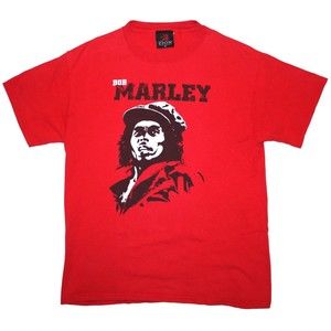 Vintage Bob Marley T Shirt Red Zion 2001 Short Sleeve Medium